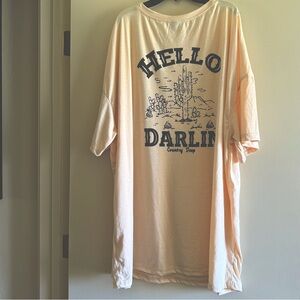 Hello Darlin' Graphic T-Shirt Dress